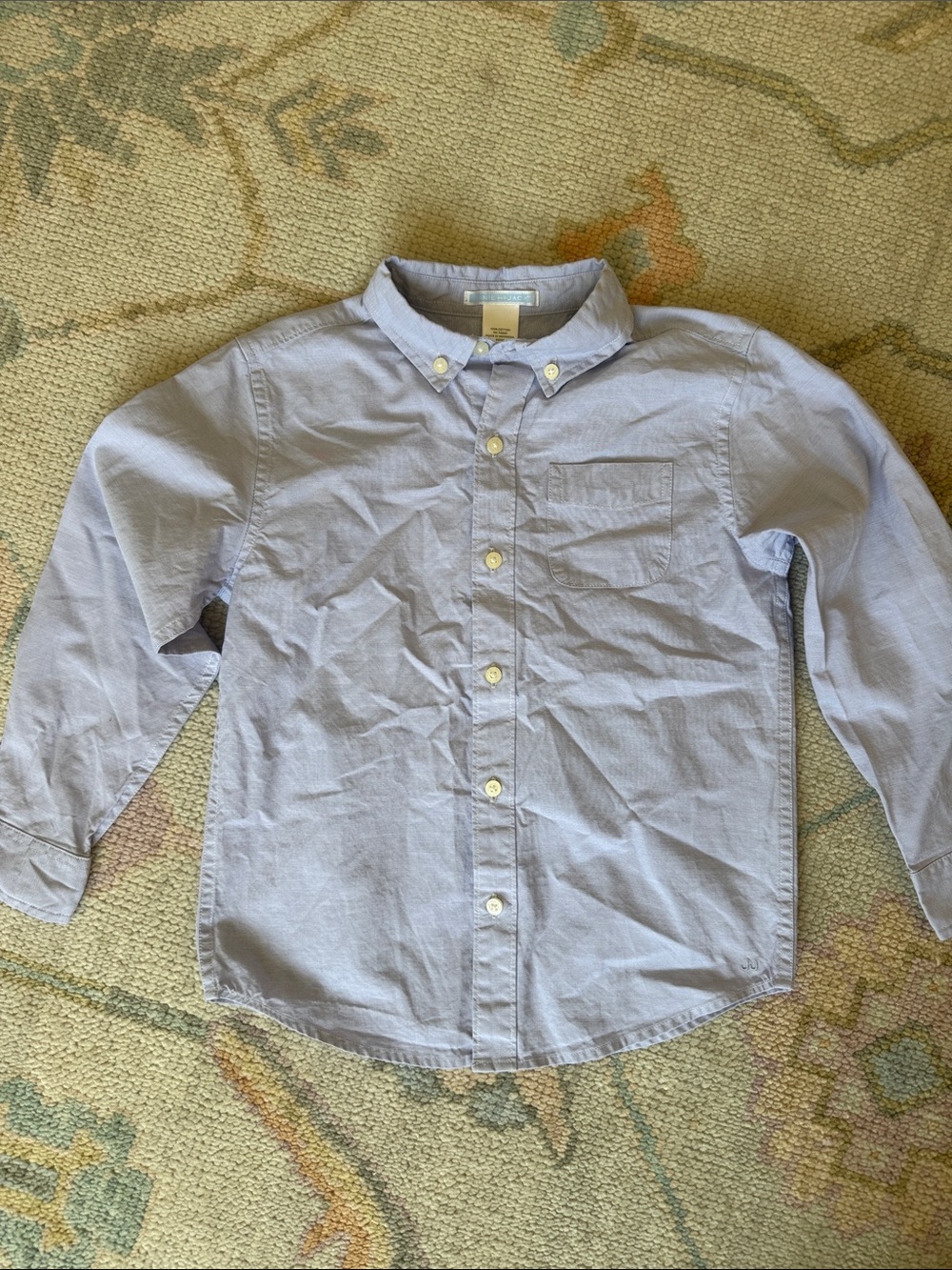 Classic Boys' Light Blue Button-Down Shirt size 6 Janie and Jack
